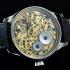 Vintage Mens Wristwatch Black Skeleton Men's Wrist Watch Rose Heuer Movement