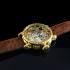 Vintage Men's Wrist Watch HEBDOMAS Movement Gold Skeleton Mens Wristwatch Spiral Breguet 8 Days