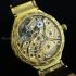 Vintage Mens Wristwatch Gold Skeleton & Stones Calatrava Men's Wrist Watch Restored Patek Philippe Movement 1A Quality