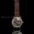 Vintage Mens Wrist Watch Gold Skeleton with Stones Men's Wristwatch 1885's OlympiaSwiss Movement Casino Style