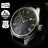 Vintage Men's Wristwatch Black Mens Watch with Parsifal Swiss Movement 1920