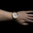 Vintage Mens Wristwatch Gold Mens Watch with Rare Swiss Movement 1890, Guilloche Dial