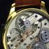 Vintage Mens Wristwatch Gold Mens Watch with Rare Swiss Movement 1890, Guilloche Dial