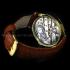 Vintage Mens Wristwatch Gold Mens Watch with Rare Swiss Movement 1890, Guilloche Dial