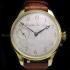 Vintage Mens Wristwatch Gold Mens Watch with Rare Swiss Movement 1890, Guilloche Dial