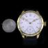 Vintage Men's Wristwatch with Original 1888 Patek Philippe Movement & Porcelain Dial in New Gold & Stones Case