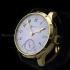 Vintage Men's Wristwatch with Original 1888 Patek Philippe Movement & Porcelain Dial in New Gold & Stones Case