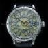 Vintage Mens Wrist Watch with Stones Men's Wristwatch with Norse Engraved and Terasse Swiss Movement 1910