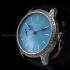 Vintage Men's Wrist Watch with Original 1924 Patek Philippe Movement & New Tiffany Colour Dial and High Quality Engraved Case