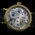 Vintage Mens Wristwatch Gold Mechanical Men's Wrist Watch Relda Swiss Movement 1930's Red Stones