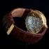 Vintage Mens Wristwatch Gold Skeleton Men's Watch Le Coultre Movement LeCoultre
