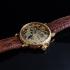 Vintage Mens Wristwatch Gold Skeleton Men's Watch Le Coultre Movement LeCoultre