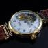 Vintage Mens Wristwatch Wandolec Art Studio Design Men's Wrist Watch Half Skeleton Tavannes Movement