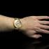 Men's Wristwatch Gold Skeleton Wandolec Watch with Vintage Movement by Longines