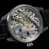 Vintage Men's Wrist Watch Skeleton Mens Wristwatch A.Shield Swiss Movement