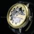 Vintage Men's Wristwatch Mechanical Skeleton Mens Wrist Watch Movado Movement