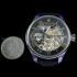 Vintage Men's Wristwatch Stainless Steel Skeleton Mens Wrist Watch Rolex Swiss Movement