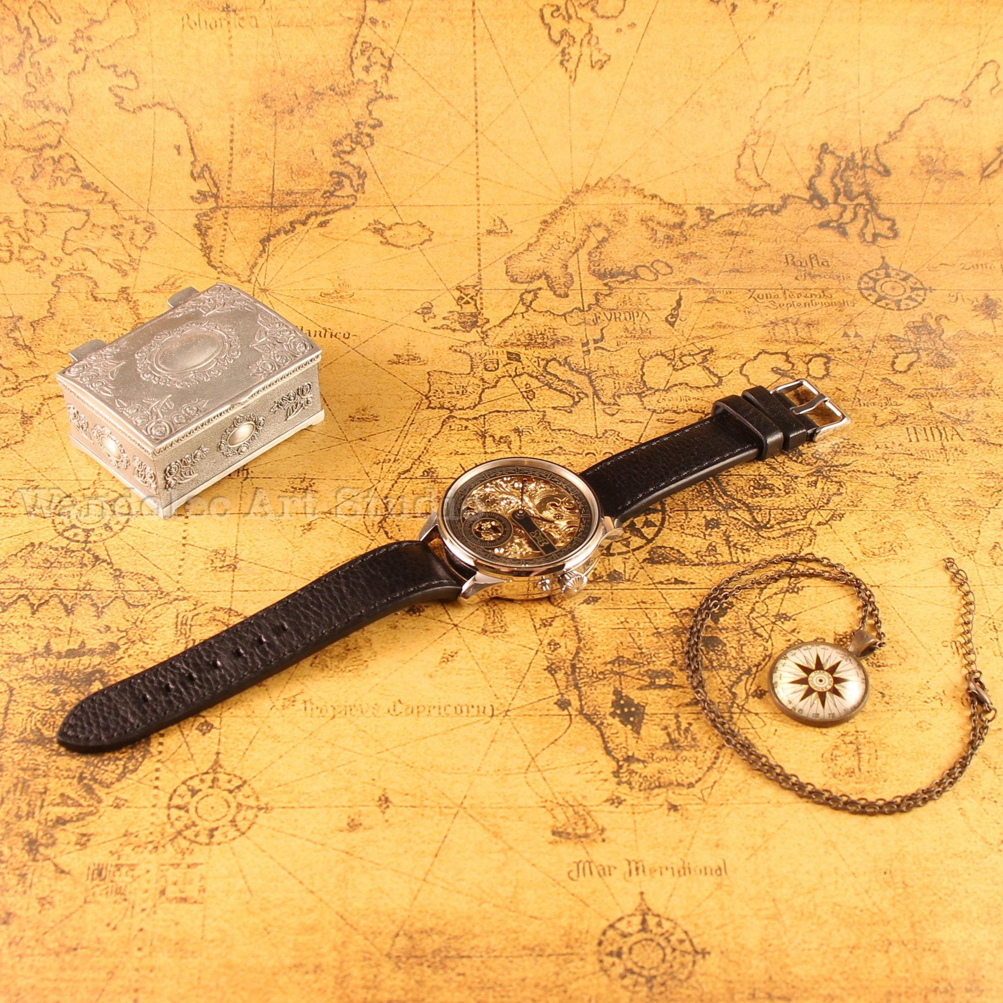 Mens Wrist Watch Catalog : Vintage Men's Wrist Watch Skeleton & Stones ...