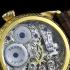 Vintage Men's Wristwatch Gold Skeleton with Stones Mens Wrist Watch Rolex 1910s Swiss Movement