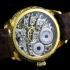 Vintage Men's Wristwatch Gold Skeleton with Stones Mens Wrist Watch Rolex 1910s Swiss Movement