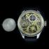 Vintage Men's Wrist Watch Skeleton with Stones Mens Wristwatch Regulateur Borel Movement 1910