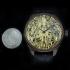 Vintage Mens Wristwatch Handmade Skeleton with Stones Men's Wrist Watch Urania Swiss 1910's Original Movement